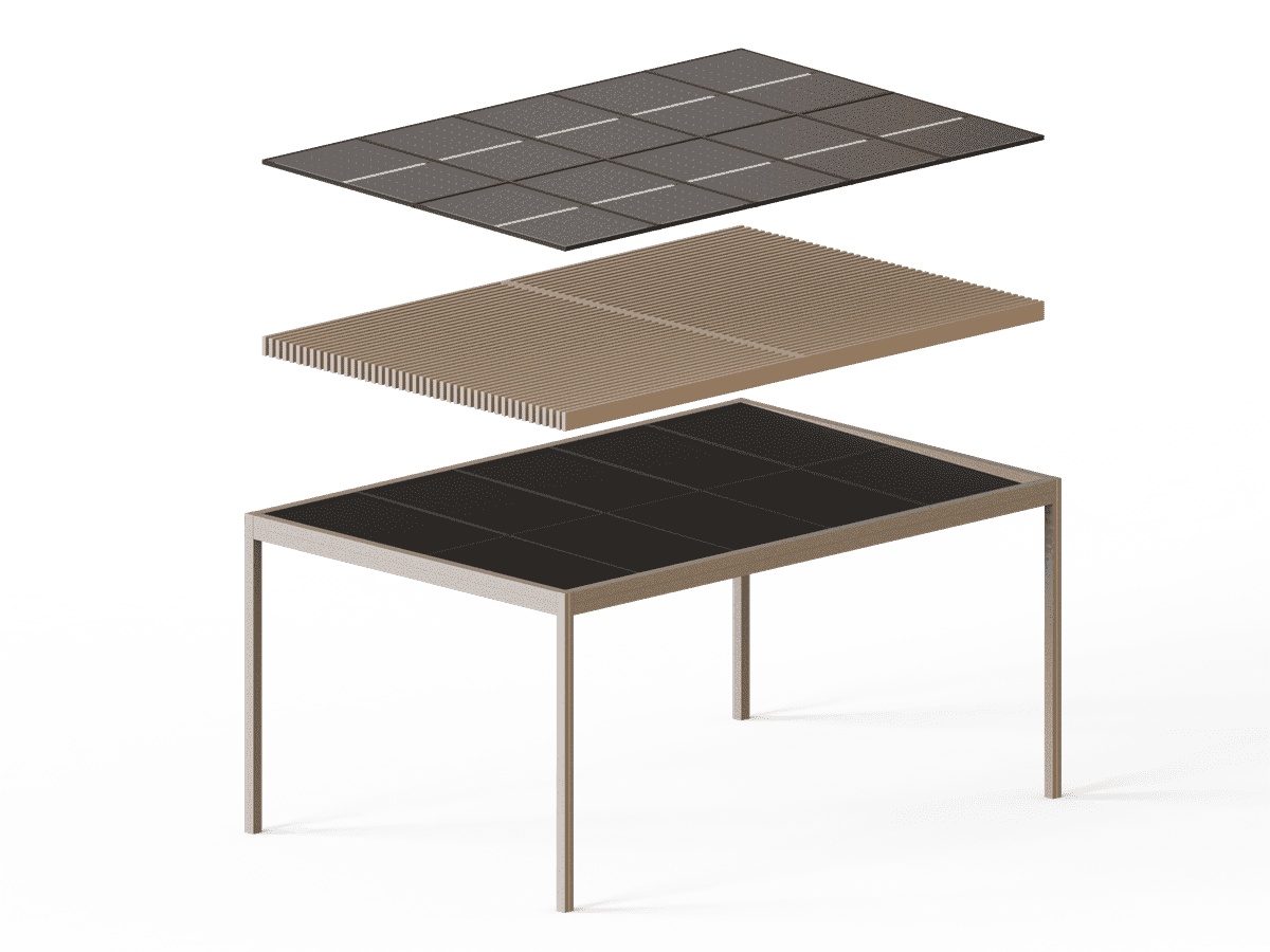 Huis en Tuin - Aluminium carport - Solar carport - Carport met zonnepanelen